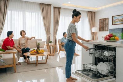 Working tirelessly all day, then coming home at night only to hunch over washing dishes for nearly ten people in the household. After saving up for so long, I finally bought a dishwasher—only to be scolded harshly by my mother-in-law the moment I brought it home./th