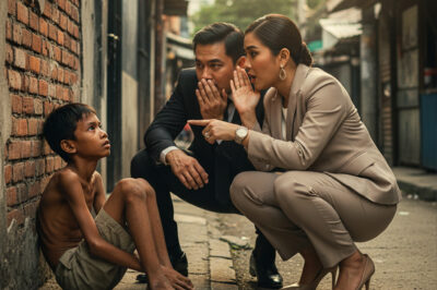 “He looks like your missing son,” the millionaire’s fiancée whispered. What happened next stunned the entire street.