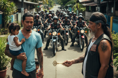Single Dad Lost His Job for Helping a Biker… Hells Angels Sent 40 Riders to His House….