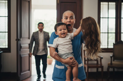 THE MILLIONAIRE’S BABY RIPPED OFF THE EMPLOYEE’S WIG… WHAT HAPPENED NEXT LEFT EVERYONE IN SHOCK…