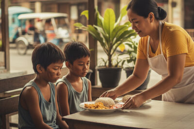 Waitress Offered Food to Two Orphans, 17 Years Later a Luxury Car Shows Up at Her Home…