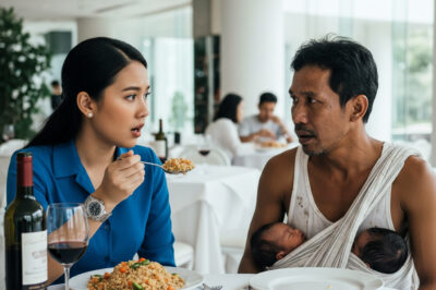 “May I Have Your Leftovers, ma?”—But When the Millionaire Looked Into His Eyes, Everything changed…