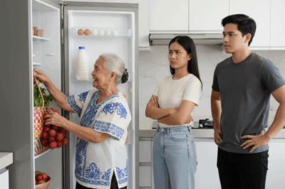 Tuwing linggo, palaging dumarating ang biyenan ko at kinukuha lahat ng pagkain sa loob ng ref. Nang magreklamo ako sa asawa ko, nagalit siya at sinabing ako raw ay makasarili, palaging kinakampihan ang nanay niya. Kinabukasan, nagtago ako ng isang “regalo” sa loob ng ref — at nang buksan ito ng biyenan, siya’y napasigaw, natumba, at ang asawa ko… lumuhod sa harap ko, umiiyak at humihingi ng tawad!