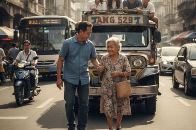 ISANG MATANDA ANG TATAWID PERO WALA NI ISA SA MGA MOTORISTA ANG NAGPAPARAAN — ISANG JEEPNEY DRIVER ANG HUMINTO KAHIT MADAMING PASAHERO AT BUMABA/hi