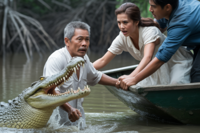 “Bumaba ka sa ilog kasama ang mga buwaya,” bulong ng aking manugang sa aking tainga habang tinutulak ako sa Amazon River./hi