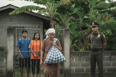 Sa pag-aakalang nalinlang nila ang may edad nang matandang babae na pirmahan ang lahat ng kanyang mga ari-arian, matagumpay na itinaboy ng anak at ng kanyang asawa ang kanilang matandang ina – ngunit makalipas lamang ang 48 oras, bumalik siya na may dalang bagay na nagpanginig sa kanilang dalawa./hi