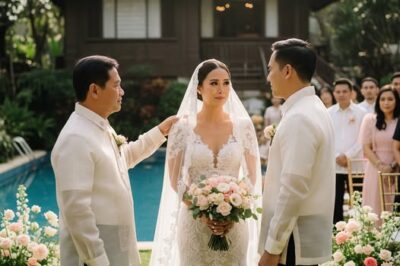 Itinulak ako ng asawa ko sa pool noong araw ng kasal namin, at nagulat ang lahat sa ginawa ng tatay ko