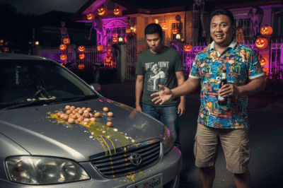 BINATO NG ITLOG NG KAPITBAHAY KO ANG SASAKYAN KO DAHIL NABARAHAN KO RAW ANG TANAW NG KANYANG HALLOWEEN DECORATIONS — KAYA BINIGYAN KO SIYA NG “REGALO” NA HINDI NIYA MALILIMUTAN