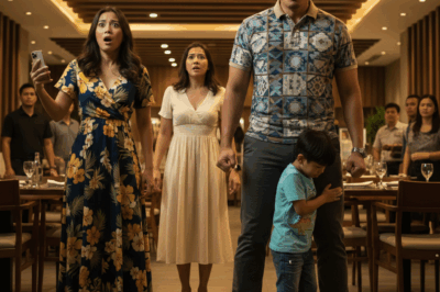 Dinala ko ang anak na lalaki at ang matalik kong kaibigan sa isang hapunan. Pagpasok namin sa restaurant, biglang nilapitan ng anak ko ang isang lalaking hindi namin kilala, niyakap ang kanyang paa, at nagsabi ng isang bagay na ikinagulat ng buong restaurant… at halos mawalan ako ng malay sa sandaling iyon.