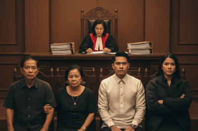 Mahigit 80 taong gulang na ang mga magulang ko pero napilitan pa rin silang humarap sa korte dahil kinasuhan sila ng sariling anak na lalaki para kunin ang lupa. Parehong may sakit at halos hindi na makalakad, pero “minalas” pa silang dalhin sa korte ng lima nilang anak na walang puso, na nagsasabing: “Matanda na kayo, sakim pa sa mana!” Akala ko’y susuko na ang dalawang matanda sa araw ng pagdinig—pero hindi ko inaasahang sa mismong harap ng mga anak na walang utang na loob, bigla silang bumangon at naglabas ng desisyong halos nagpahinto ng tibok ng puso…