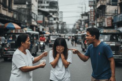 Habang binibigyan ang kanyang ina ng ₱500 para sa pamasahe pauwi, sinampal nang masakit ng kanyang asawa ang asawa