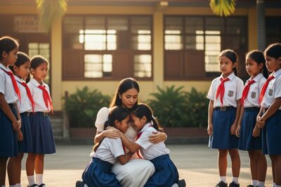 Inampon ng guro ang dalawang ulilang kapatid hanggang sa sila ay naging matagumpay, ngunit nang siya ay magkasakit nang malubha at humingi ng utang, ang sagot ay: “Hindi ko… kayang pahiramin ka ng pera…”. At pagkatapos… naranasan niya ang matinding sakit./hi