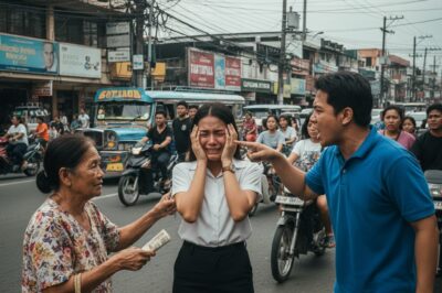 Habang binibigyan ang kanyang ina ng ₱500 para sa pamasahe pauwi, sinampal nang masakit ng kanyang asawa ang asawa/hi
