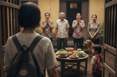 Bumalik ang aking tiyahin mula sa bilangguan pagkatapos ng sampung taon. Sinasara ng panganay kong tiyuhin ang pinto, pinapalabas kami ng kanyang asawa gamit ang aso, at tanging ang aking mga magulang lamang ang naghanda ng isang mesa na puno ng pagkain para salubungin siya. Ngunit nang bumukas ang pinto at makita ko siya, ako’y tuluyang natigilan!/th