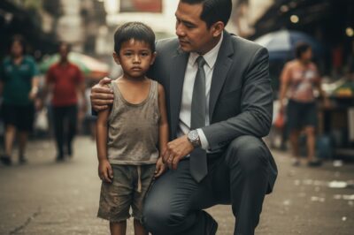 Sinabi ng bata sa milyonaryo, “Hindi ko kailangan ng pera, kailangan ko lang yakapin tulad ng anak mo.”