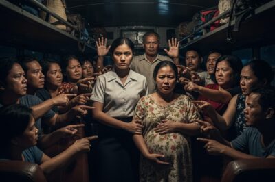 Ang tren ay hindi masyadong masikip, ngunit ang amoy ng pagkain, ang mga tunog ng pakikipag-usap at ang tunog ng mga bakal na gulong na gumigiling sa mga riles ay lumikha ng isang natatanging kapaligiran na palagi kong nararamdaman na parehong pamilyar at nakakainis.