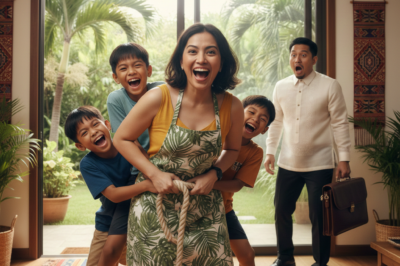 Dumating ang bilyonaryo nang walang paalam at nakita ang katulong kasama ang kanyang triplets — ikinagulat niya ang kanyang nakita