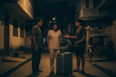 Pagsapit ng hatinggabi, tinawagan ng manugang ang kanyang biyenan, hiniling na iuwi ang kanyang anak na babae upang disiplinahin ito. Pagkalipas ng labinlimang minuto, dumating ang biyenan na may dalang isang bagay na sumira sa pag-asa ng manugang./hi