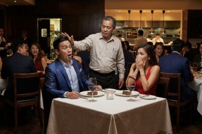 NAGPANGGAP NA MILYONARYO ANG LALAKI SA FIRST DATE NILA SA RESTAURANT, PERO NABUGA NIYA ANG PAGKAIN NANG BATUKAN SIYA NG WAITER: “HOY! BALIK KA NA SA KUSINA, ANG DAMI PANG HUGASIN DOON!”/hi